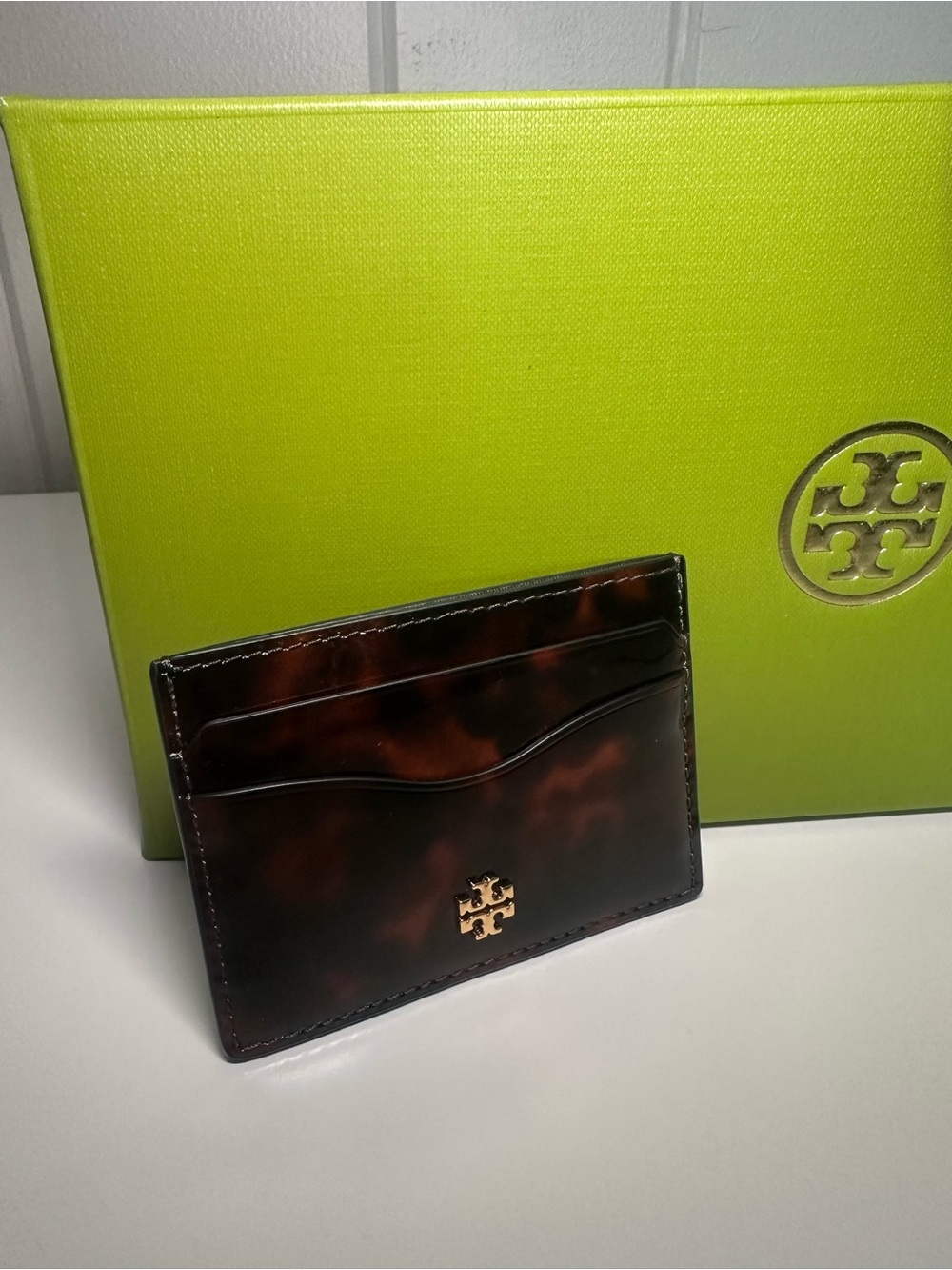 Tory Burch Tortoise Card Holder